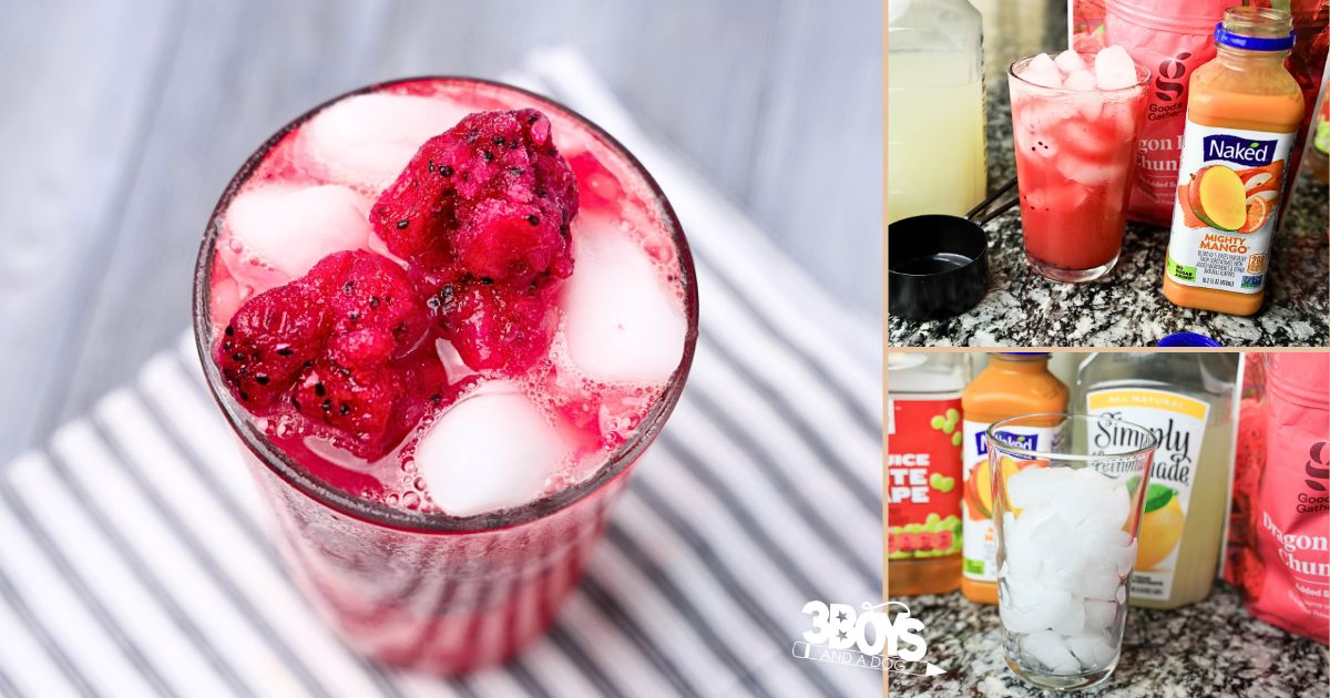 Homemade Starbucks Mango Dragonfruit Lemonade
