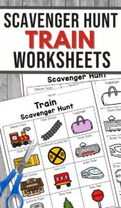 Train Scavenger Hunt Printable - 3 Boys and a Dog