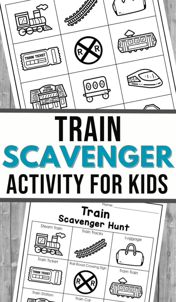 Train Scavenger Hunt Printable - 3 Boys and a Dog