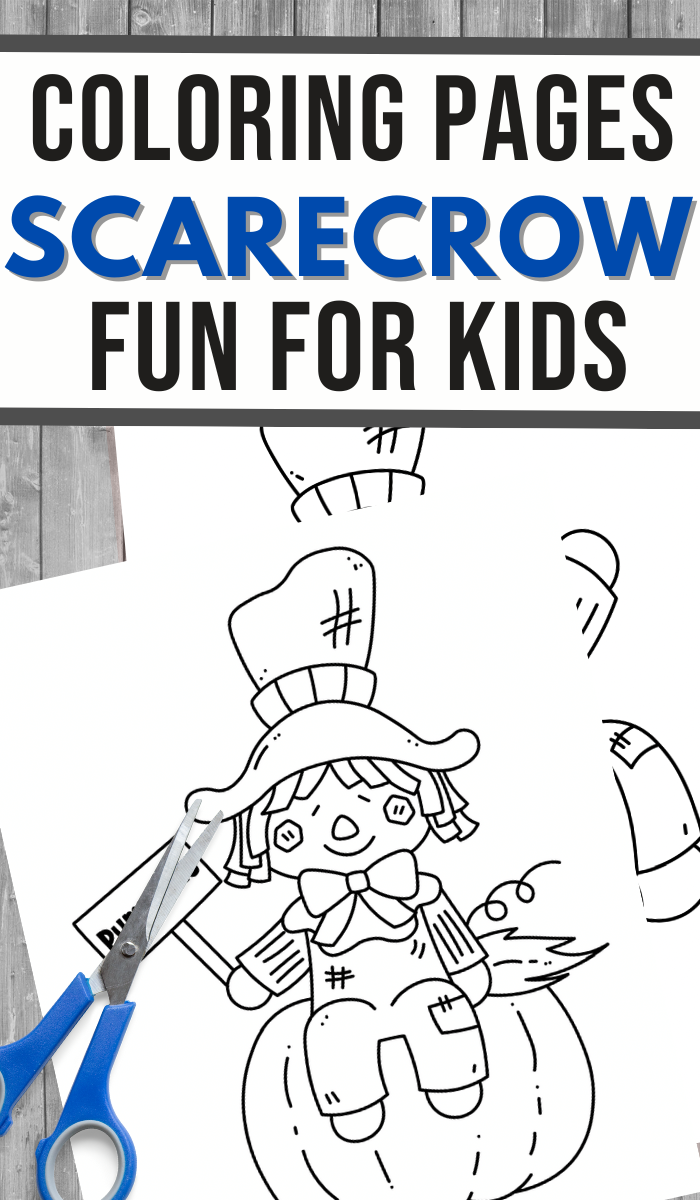 Scarecrow Coloring Printables - 3 Boys and a Dog
