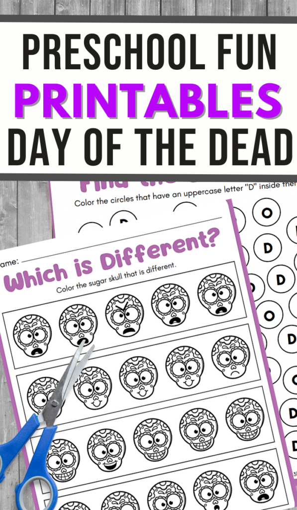 Day of the Dead Preschool Activity Pack - 3 Boys and a Dog