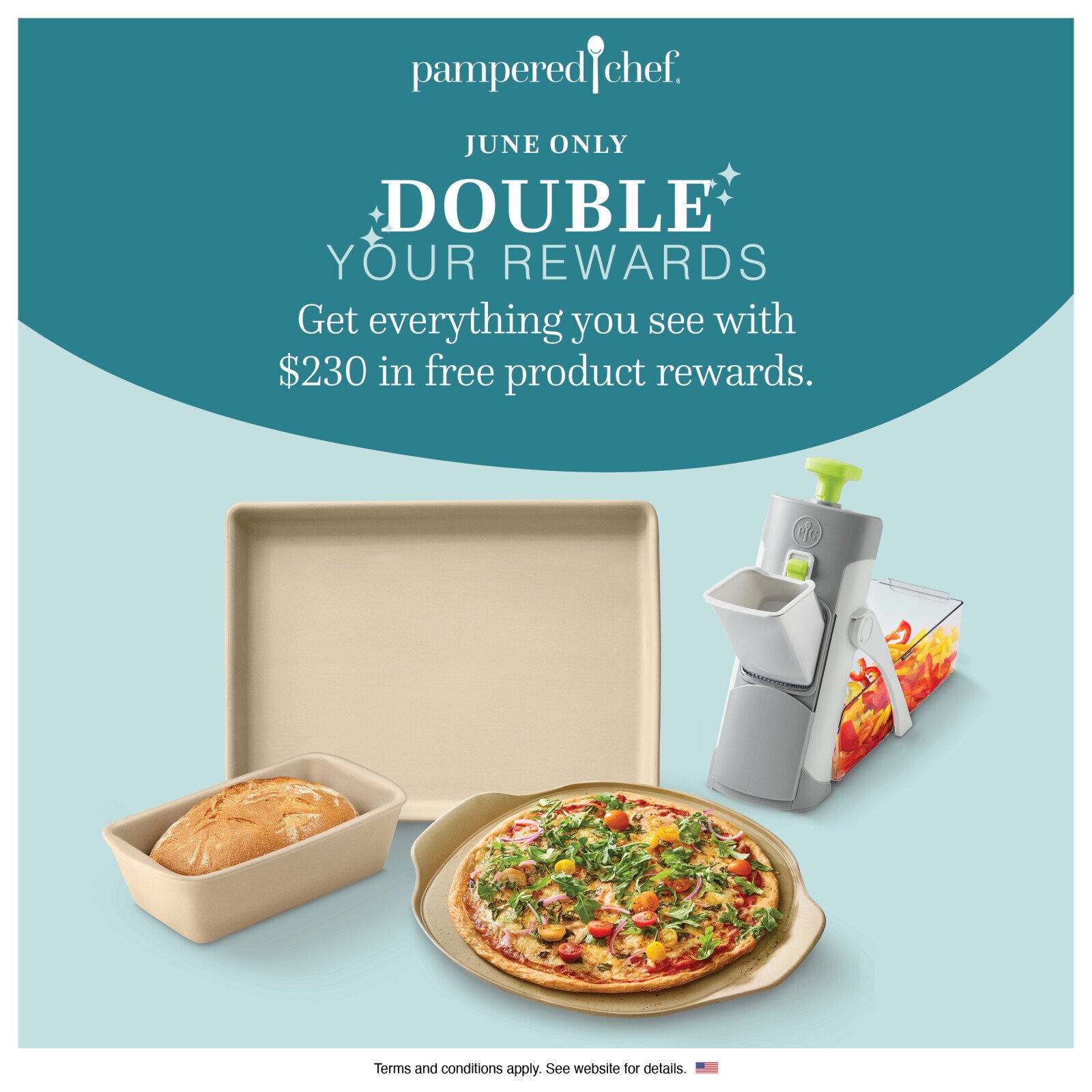 June host offer — earn up to $230 in free Pampered Chef products
