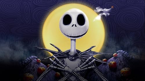 The Nightmare Before Christmas cover art, an animated Halloween movie for kids