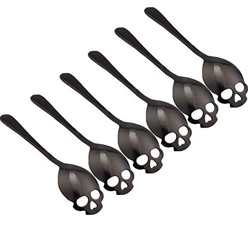 Stainless Steel Skull Coffee Spoons