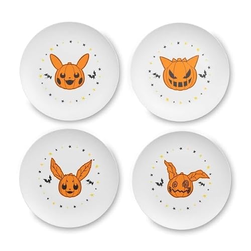 Pokemon Halloween Plates, 4 Pack