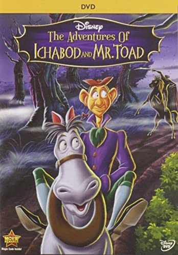 The Adventures of Ichabod and Mr. Toad cover art, a classic family Halloween movie
