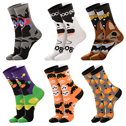 JOYIN Fuzzy Halloween Socks, 6 Pairs