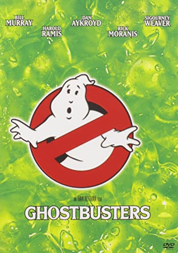 Ghostbusters cover art, a classic family Halloween movie