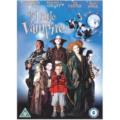 The Little Vampire cover art, a not-too-scary Halloween movie for older kids