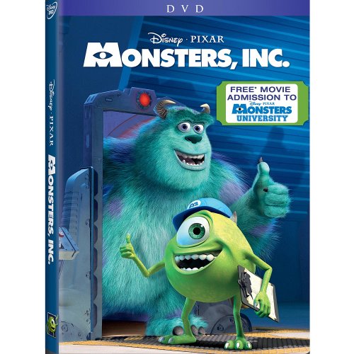 Monsters, Inc. cover art, an animated Halloween movie for kids