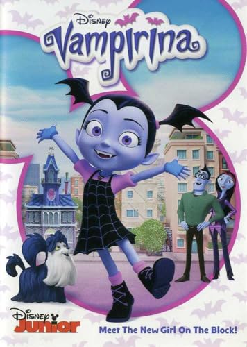 Vampirina Vol 1 cover art, a gentle Halloween movie for preschoolers