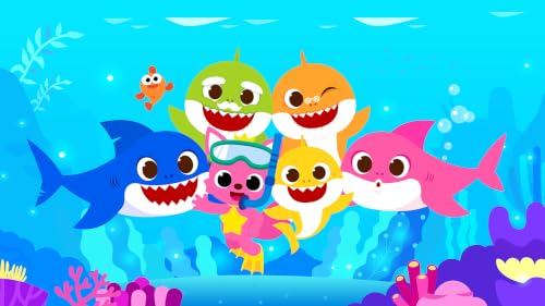 Pinkfong Baby Sharks Halloween Specials cover art, a Halloween show for toddlers