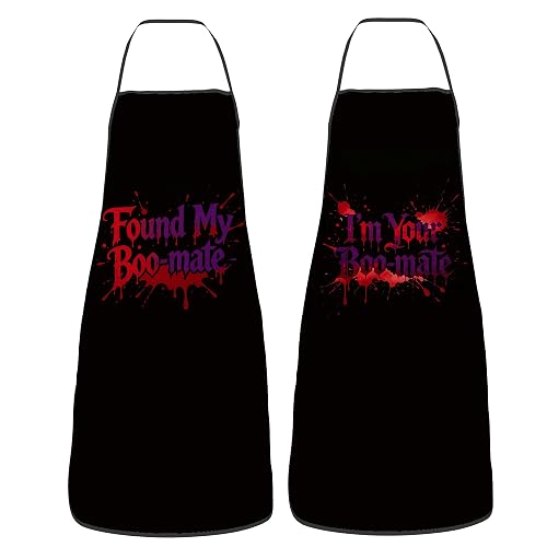 Matching Boo-Mate Halloween Aprons 2 Pack