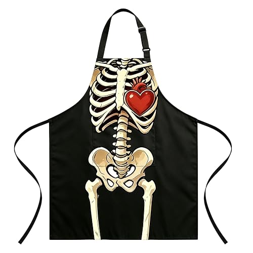 Skeleton Ribcage Halloween Apron