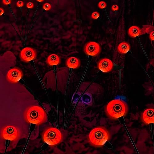 Green Eyeball Swaying Firefly Lights, 2 Pack