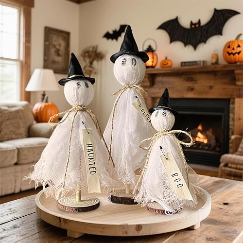 Primitive Ghost Figurines, Set of 3