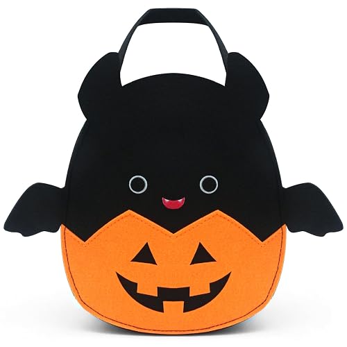 Bat and Pumpkin Candy Tote