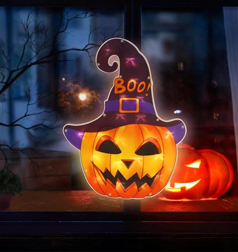 Lighted Jack O Lantern Window Silhouette
