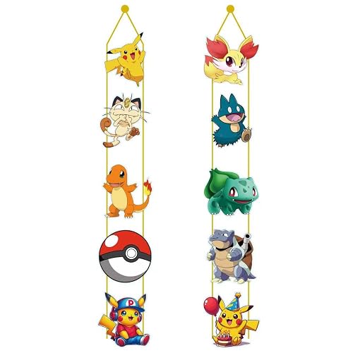 Pokemon Porch Sign Door Banners, 2 Pack