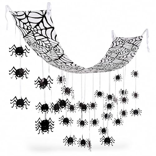 Giant Hanging Spider Web Ceiling Decoration