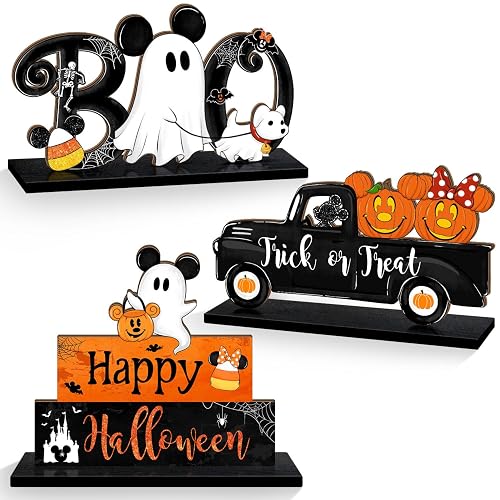 Halloween Table Signs, 3 Pieces