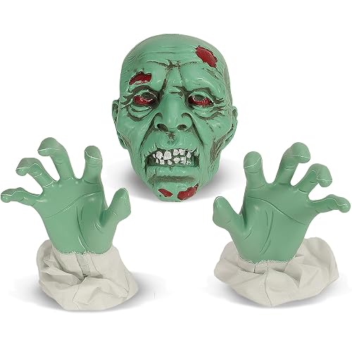 Zombie Face and Arms Lawn Stakes