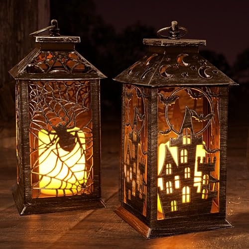 Vintage Halloween Lanterns, 2 Pack
