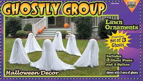 Ghostly Group Yard Ghosts, 3 Pieces