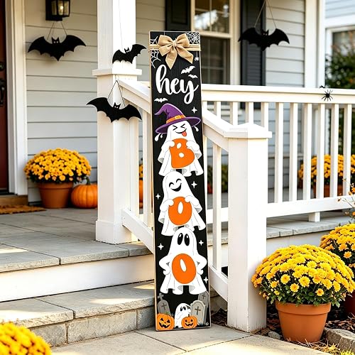 47 Inch Wooden Boo Porch Sign
