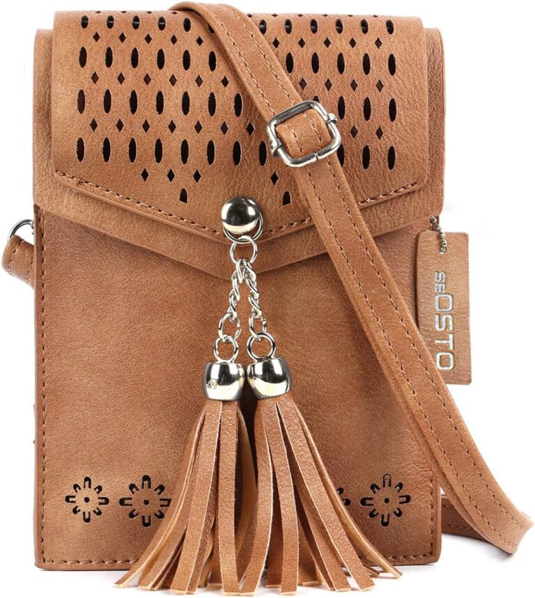 Small crossbody tassel wallet purse