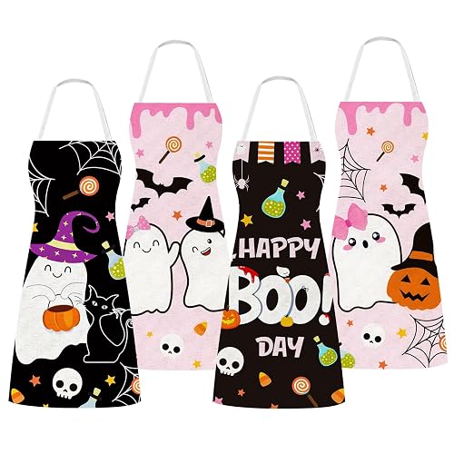 Family Halloween Apron Set of 4