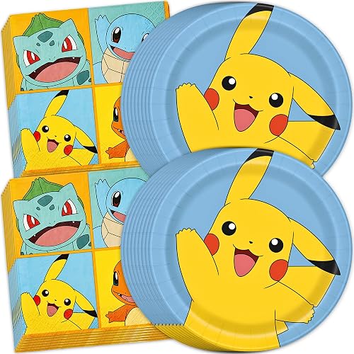 Pokemon Plates and Napkins, 24 Pack