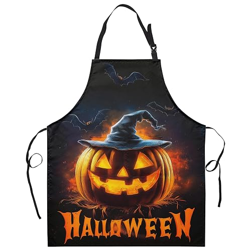 Glowing Jack-o-Lantern Halloween Apron