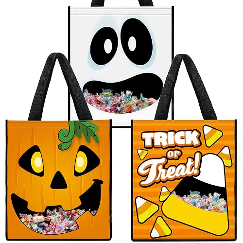 JOYIN See-Through Treat Totes, 3 Pack