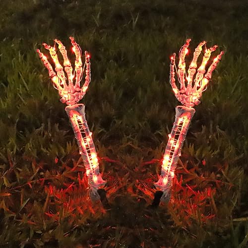 Lighted Skeleton Arm Stake