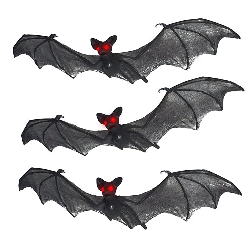 Spooky Bats and Netting Set, 3 Pieces