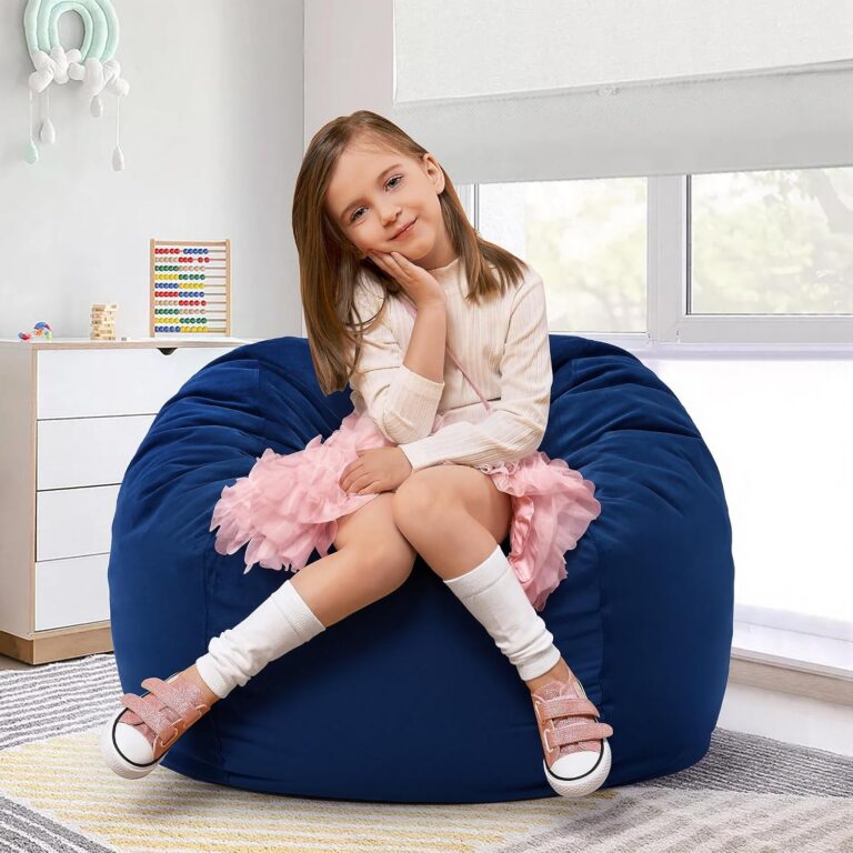 Velvet bean bag chair