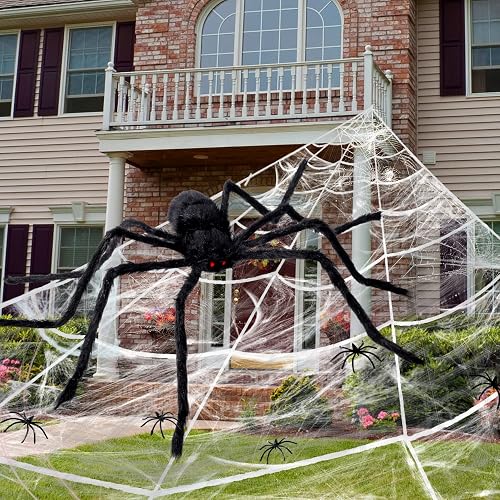 17 Foot Spider Web with 50 Inch Spider