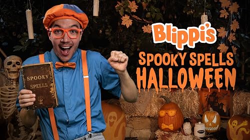 Blippis Spooky Spells Halloween cover art, a Halloween show for toddlers