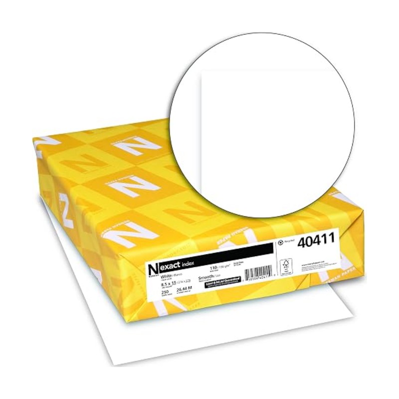 Neenah 110 lb white cardstock pack