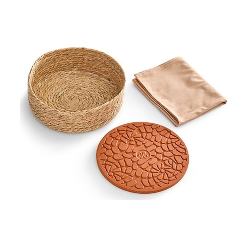 Pampered Chef Bread Basket With Warming Stone