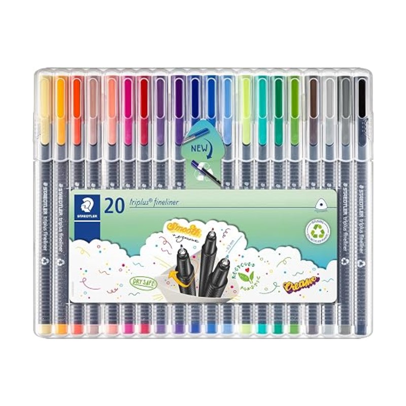 Staedtler Triplus fineliner pens 20 pack