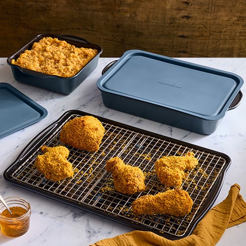 Pampered Chef 6-Piece Brilliance Nonstick Bakeware Set
