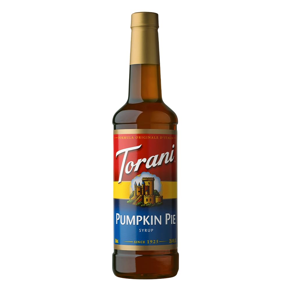Torani pumpkin pie syrup bottle