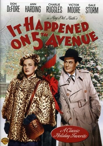 It Happened on 5th Avenue DVD cover, a romantic Christmas movie
