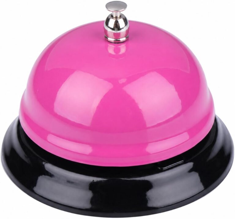 Silver desk service bell for the classroom