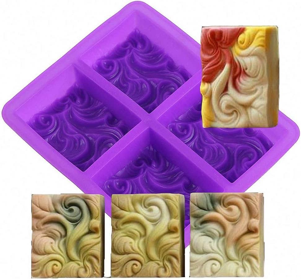 Ocean wave silicone soap mold