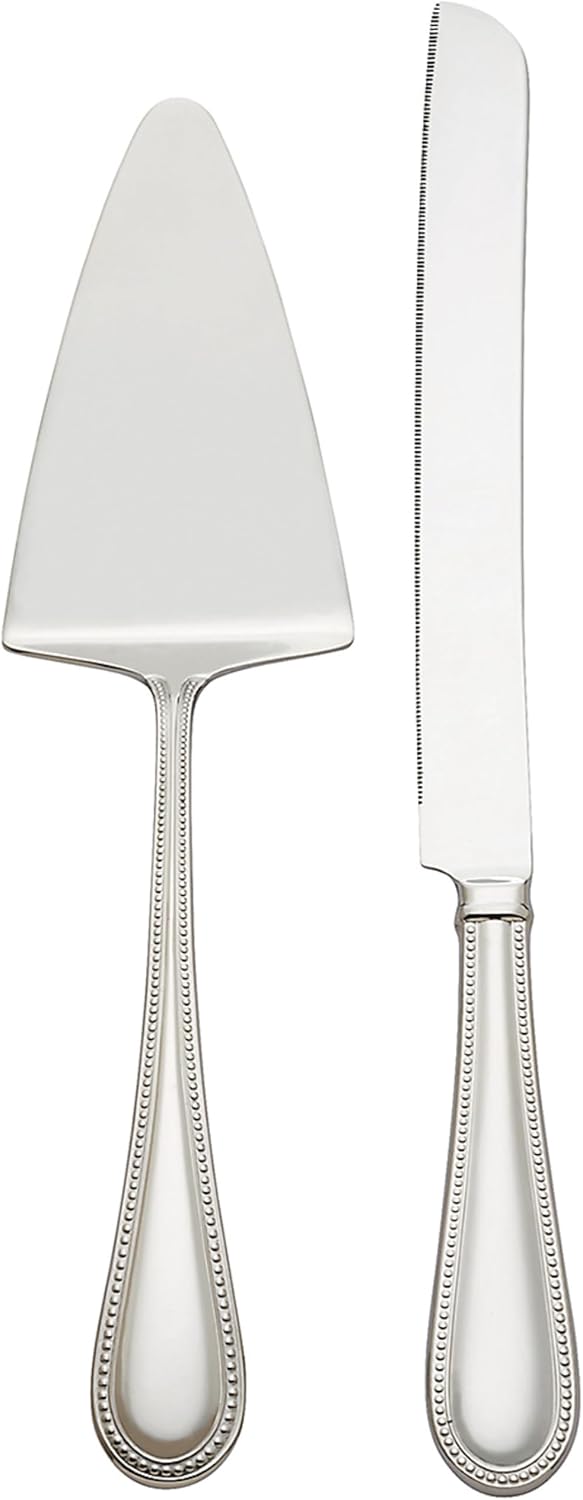 Cake knife and server set
