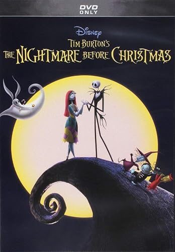 The Nightmare Before Christmas DVD cover, a Christmas movie for kids