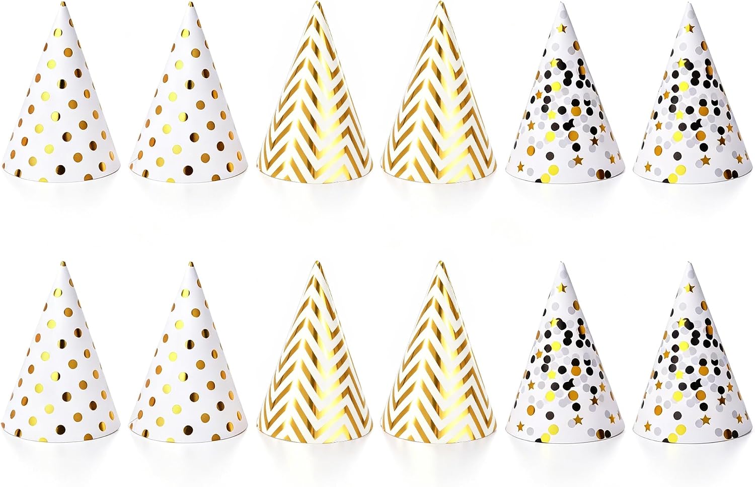 Gold party hats